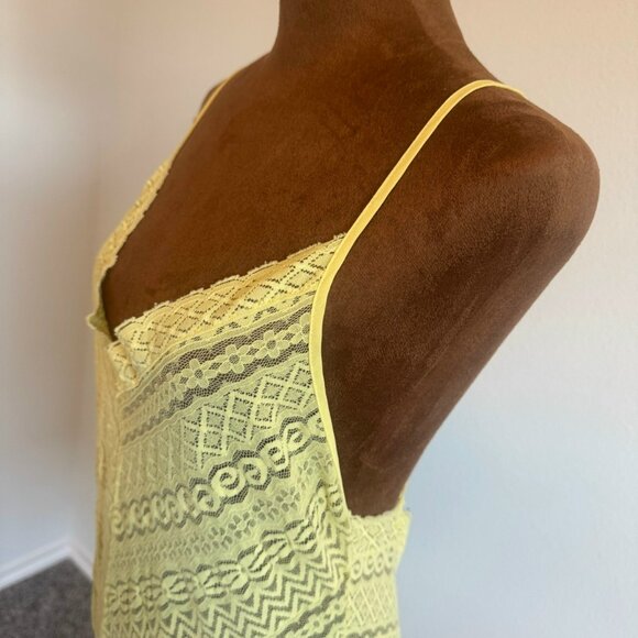 Victoria's Secret Y2K Vintage Yellow Sheer Nightie Sleep Dress Women's Size M. - Picture 6 of 8